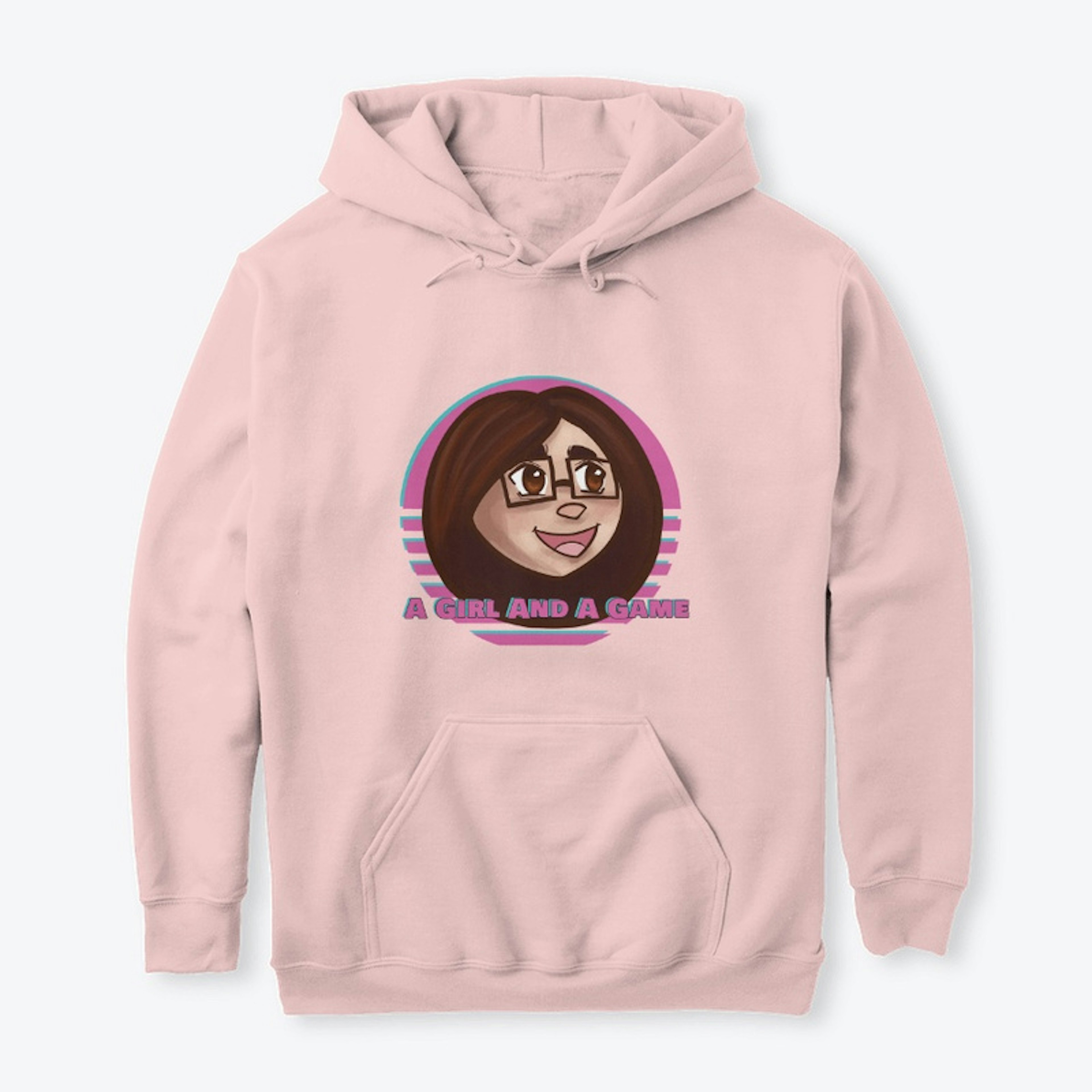 A Girl And A Game Logo Hoodie
